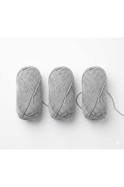 OEM Top Bottom Set of 3 Cotton Balls, Knitting and Crocheting Yarn 100% Cotto...
