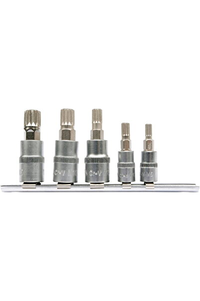 yato YT-04360 - Set capete de insurubare, profil M5-M12, 5 bucati
