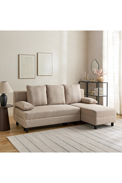 Home Box Alberta NXT 3-Seater Reversible Fabric Corner Sofa Bed