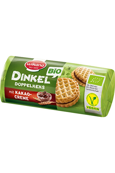 Wikana Biscuiți dubli mini cu spelt bio și cremă de cacao