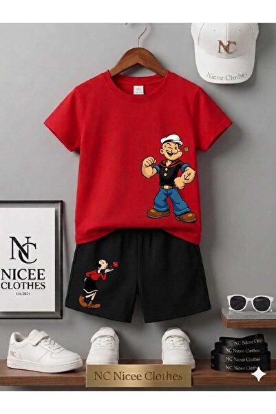 NC Nicee Clothes Tricou și pantaloni scurți de vară pentru copii, unisex (imp...