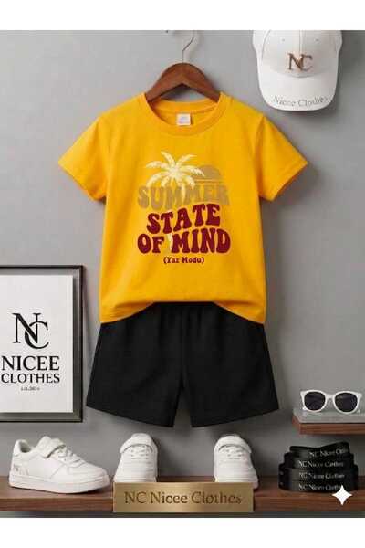 NC Nicee Clothes ΚΑΛΟΚΑΙΡΙΝΟ ΠΑΙΔΙΚΟ ΜΠΛΟΥΖΑΚΙ ΚΑΙ ΣΟΡΤΣ UNISEX (ΕΚΤΥΠΩΣΗ SUM...
