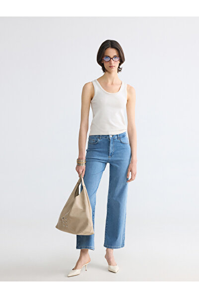 LC Waikiki Esvab • Modern & Distinctive High Waist Straight Fit Women's Jean ...