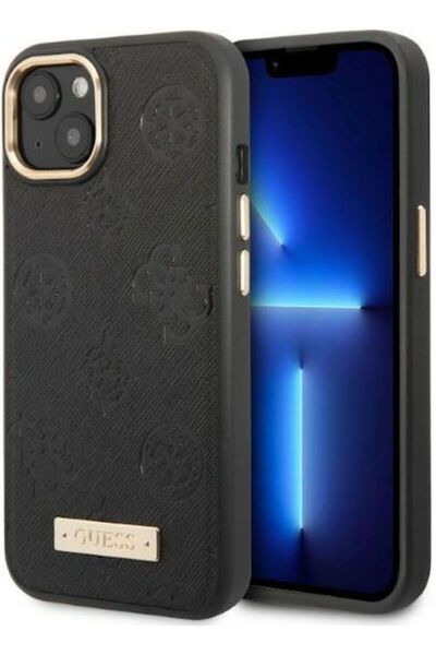 Guess Πίσω Κάλυμμα Πλαστικό Μαύρο Παιώνια (iPhone 13) Κωδικός: GUHMP13MSAPSTK
