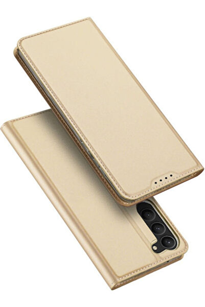 Dux Ducis Skin Pro Book Συνθετικό Δέρμα Χρυσό (Galaxy S23+)