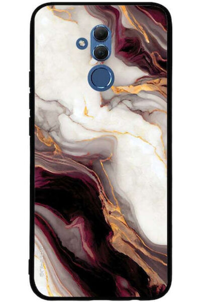 Other Θήκη Sonique Σειράς Marble για Huawei Mate 20 Lite Μπορντό