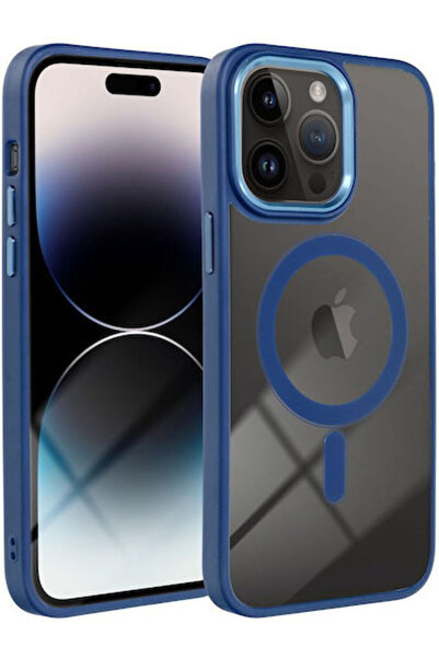 OEM Κάλυμμα Πλάτης Color Edge Mag από Πλαστικό / Σιλικόνη, Ναυτικό Μπλε (iPho...