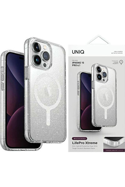 uniq Lifepro Xtreme 360 Full Cover Silicone Magnetic Transparent (iPhone 15 P...
