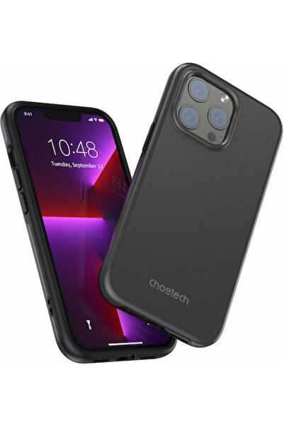 CHOETECH MFM Αντικραδασμικό Πλαστικό Σετ Πίσω Καλύμματος με Γυαλί Μαύρο (iPho...