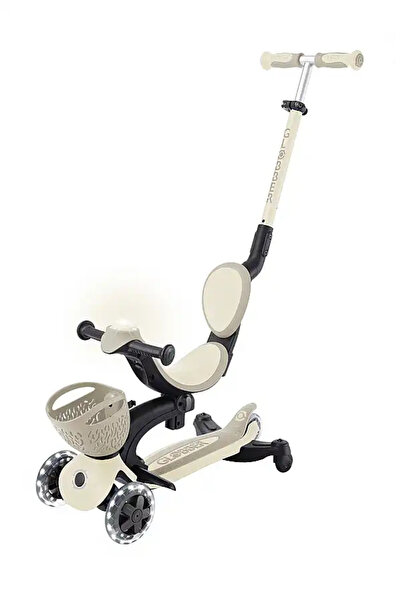 Globber Go Up Baby 360 Işıklı Scooter - Koyu Bej 844-466