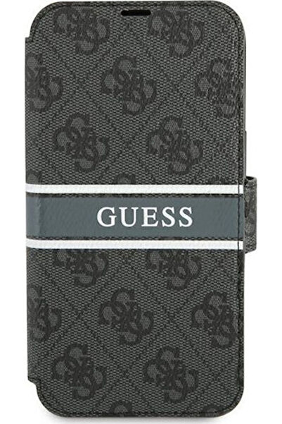 Guess Θήκη Συνθετικό Δέρμα / Πλαστικό Γκρι (iPhone 13 mini) Κωδικός: GUBKP13S...