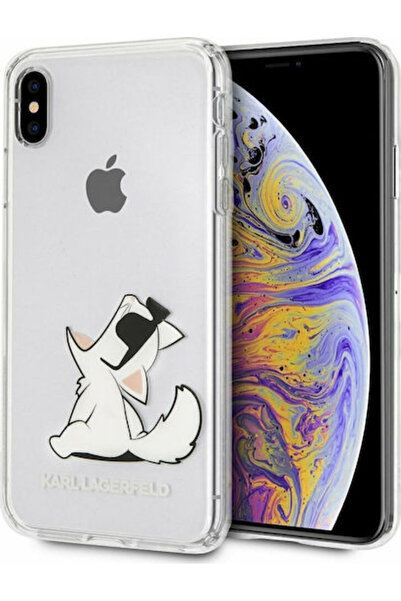 Karl Lagerfeld Διαφανής Θήκη Πλάτης Σιλικόνης Choupette Fun (iPhone XS Max) Κ...