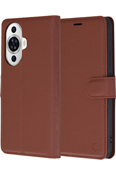 Techsuit Θήκη Βιβλίο Δερμάτινη Καφέ (Huawei Nova 11 / 12s)