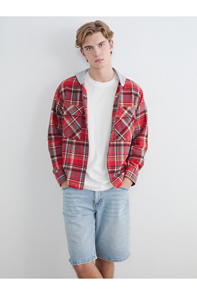 LC Waikiki Comfortable Fit Hooded Men's Lumberjack Shirt Jacket for Style Ent...