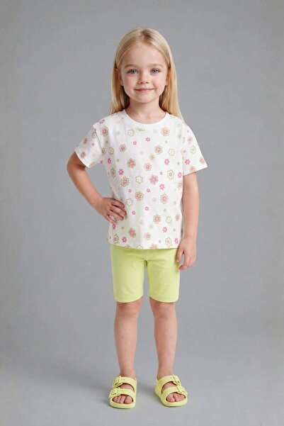 DeFacto Floral 2-Piece White Set for Baby Girl H7885A526Sm