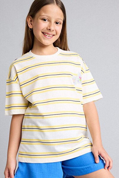 DeFacto Crew Neck Short Sleeve T-Shirt Girls H7238A826Hs