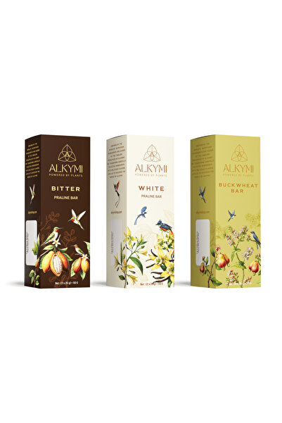 ALKYMI Vegan Trio Mix Bar 3'lü Paket ( 50 G x 3 adet)