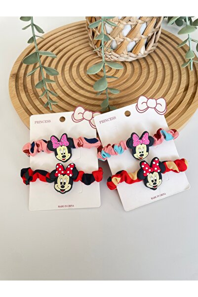 Mickey Mause Kız Çocuk Büyük boy 2li Bağlama Tokası