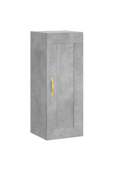 vidaxl Dulap de perete, gri beton, 34,5x34x90 cm, lemn prelucrat