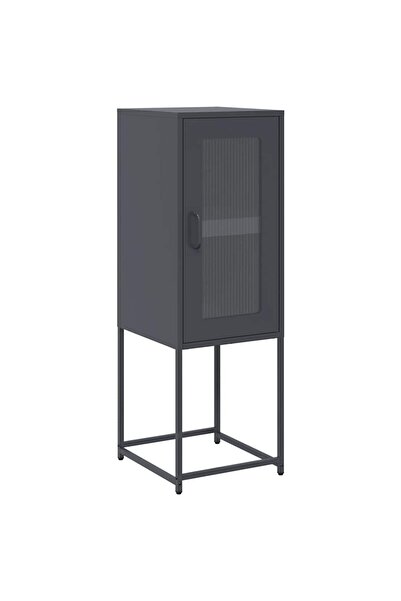 vidaxl Dulap, antracit, 36x39x107 cm, oțel laminat la rece