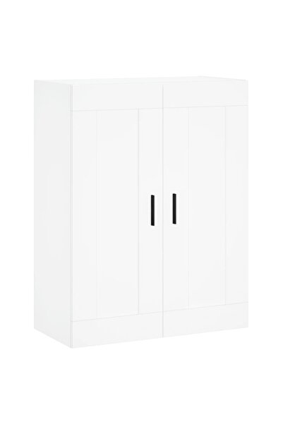 vidaxl Wall-mounted cabinet, white, 69.5x34x90 cm, engineered wood
