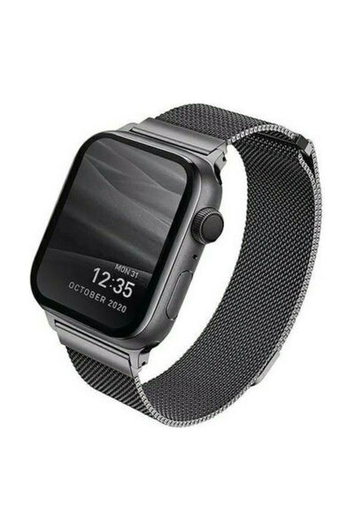 uniq Λουράκι Dante από Ανοξείδωτο Ατσάλι Γραφίτη (Apple Watch 44/45/46mm/Ultr...