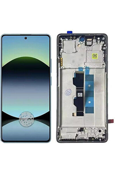 Xiaomi Οθόνη με μηχανισμό αφής και πλαίσιο για Redmi Note 14S (Μαύρο)
