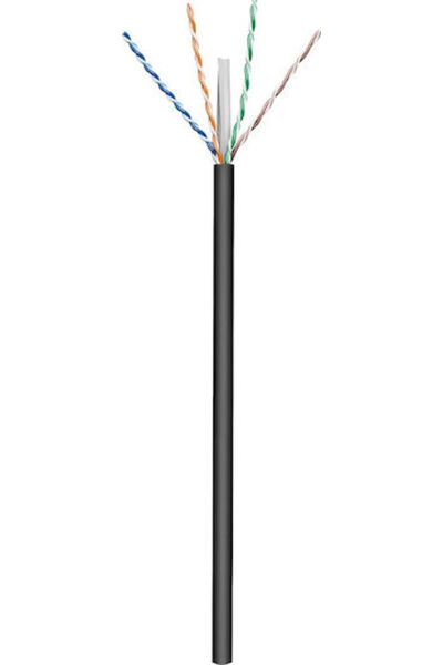 goobay Καλώδιο Ethernet U/UTP Cat.6 Gigabit χωρίς τερματισμό 100μ Μαύρο Κωδικ...