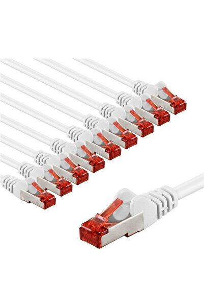 goobay Καλώδιο Ethernet S/FTP Cat.6 (Gigabit) 5μ Λευκό 10 Τεμάχια Κωδικός: 66649