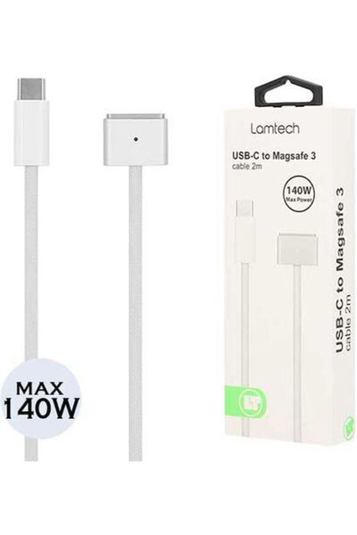 Lamtech Μαγνητικό καλώδιο USB 2.0 με LED, USB Type-C αρσενικό - 30 ακίδες, Πα...