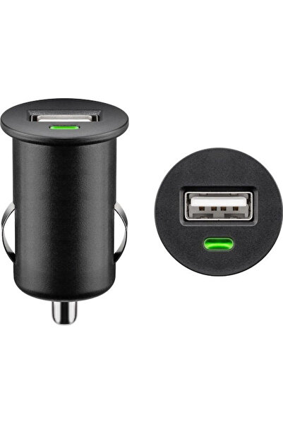 goobay Φορτιστής αυτοκινήτου USB 1A, 5W, με μία θύρα: 1xUSB, Μαύρο, Κωδικός: ...