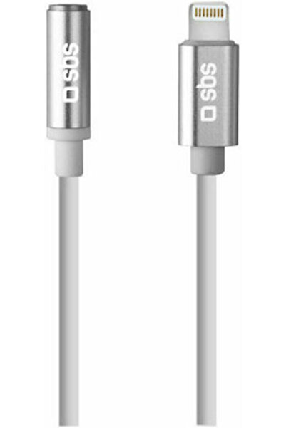SBS Μετατροπέας Lightning αρσενικό σε 3.5mm θηλυκό Λευκό 1 τεμάχιο (TEADAPTJA...