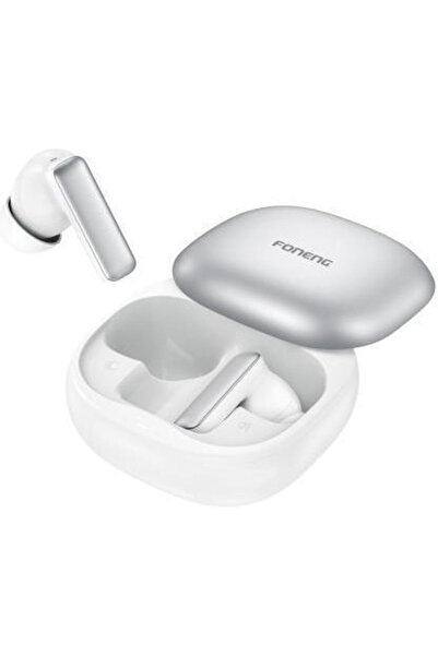 FONENG BL166 Ενδοωτικά ακουστικά Bluetooth handsfree με θήκη φόρτισης, Λευκά