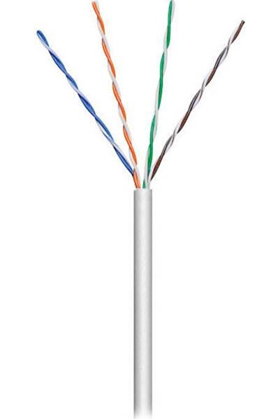 goobay Καλώδιο Ethernet U/UTP Cat.5 Χωρίς Προ-συνδεδεμένα Βύσματα 100μ Γκρι Κ...