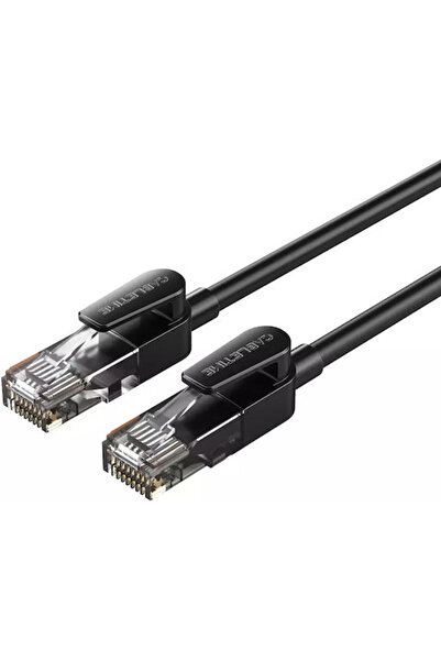 Cabletime Καλώδιο Ethernet U/UTP Κατηγορίας 6, 10μ, Μαύρο, Κωδικός: CT-CAT6U-...