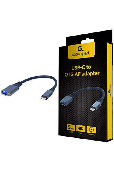 Cablexpert Μετατροπέας USB-C αρσενικό σε USB-A θηλυκό Γκρι 1 τεμάχιο A-USB3C-...