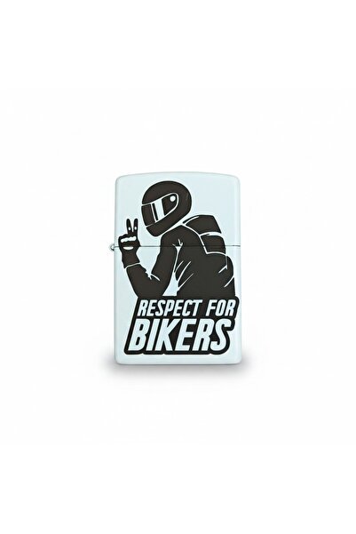 OEM Biker Gift Top Bottom Set – Laser Engraved Metal Lighter “Respect for Bik...