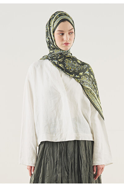 Freshscarfs Στρατιωτικό Χακί Σάλι με Εθνικό Σχέδιο, Μαλακό Σάλι από Βισκόζη