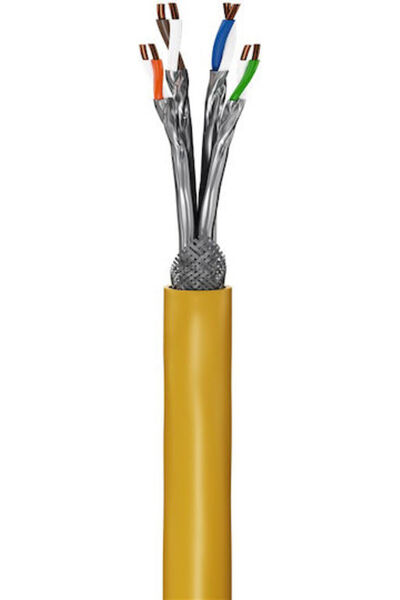 goobay Καλώδιο S/FTP Cat.8.1 Ethernet Ατερμινολογημένο 25μ Κίτρινο Κωδικός: 6...