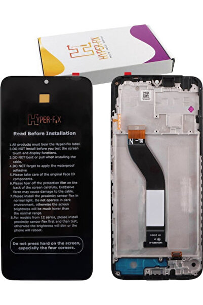 Hyper Οθόνη με μηχανισμό αφής και πλαίσιο για Xiaomi Redmi 14C, Poco C75 (Μαύ...