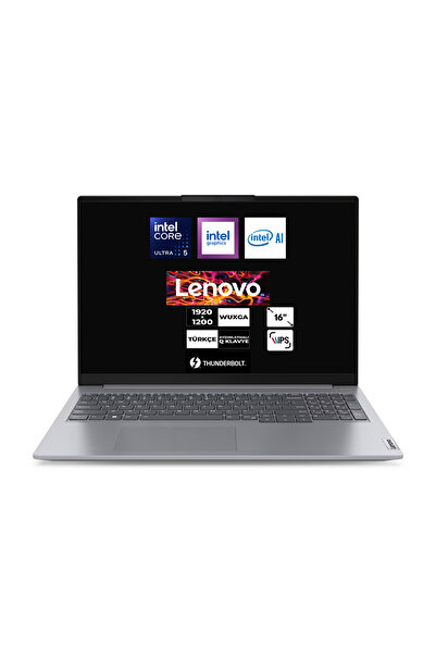 LENOVO ThinkBook 16 G8 IAL Ultra 5 225U 16 GB 2 TB SSD Windows 11 Pro Intel G...