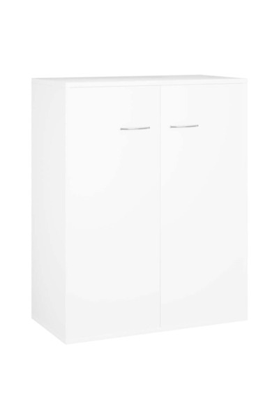 vidaxl Dulap, alb, 60x30x75 cm, lemn prelucrat