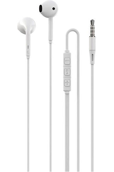 Devia EM108 Ενδοωτικά ακουστικά handsfree με βύσμα 3.5mm, λευκά