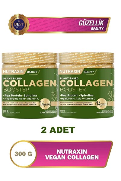 Nutraxin Vegan Kolajen Booster 300 Gr - 2 ADET