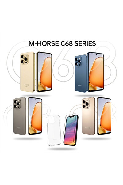 M HORSE جوال M-HORSE C68 سعة 256GB مع 8GB RAM – شاشة 6.8" HD+ وبطارية 5000mAh...