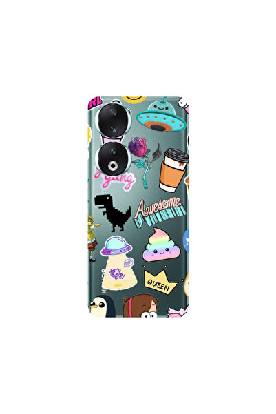 Other Honor 90 5G Cartoon queen Transparent Silicone TPU Θήκη