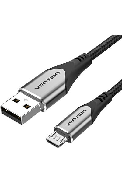 Vention Κανονικό καλώδιο USB 2.0 σε Micro USB, Μαύρο, 1μ, COAHF, 1 τεμάχιο
