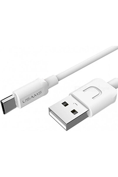 Usams US-SJ098 1μ Κανονικό Καλώδιο USB 2.0 σε micro USB Λευκό (MICUSBXD02)