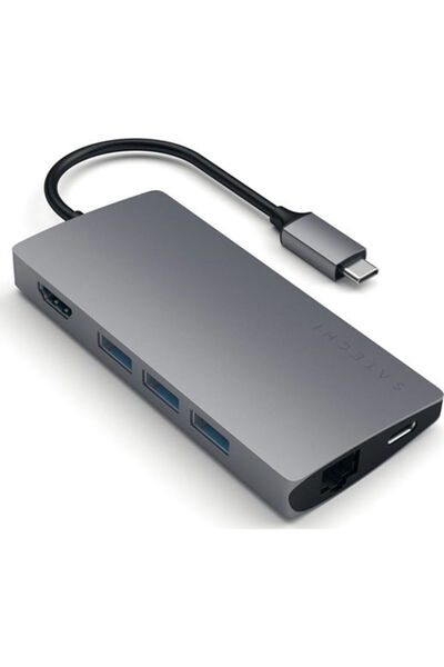 Satechi Σταθμός σύνδεσης USB-C με HDMI 4K PD Ethernet Γκρι (ST-TCMA2M)