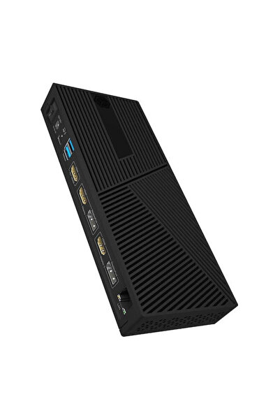 ICY BOX Σταθμός σύνδεσης USB-C με HDMI/DisplayPort 4K PD Ethernet Μαύρο (IB-D...